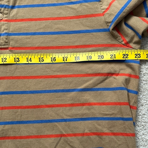 L. L. Bean Men's Signature Stonecoast Polo Long-Sleeve Stripe 100% Cotton L - Picture 4 of 7